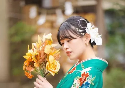 胡蝶蘭　髪飾り